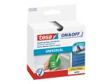 tesa ON&OFF Universal Klettband weiß 2,5m 20mm