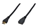 DIGITUS HDMI Verlängerungskabel m. Ethernet 4K 5m schwarz