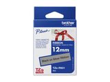 Textilband Brother 12mmx4m silber/schwarz TZER931