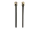 gembird Telefonkabel, rund, 6P4C, 2 m, schwarz