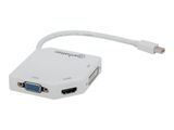 MANHATTAN 3-in-1 4K Mini-DisplayPort-Adapter HDMI/DVI/VGA