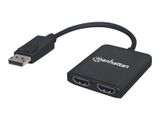 MANHATTAN HDMI Splitter DisplayPort auf 2-Port mit MST