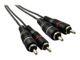Schwaiger Audiokabel Cinch Audioverbindung 5,0m Schwarz