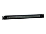 Equip 19" Kabeldurchführung 1HE Panel sw