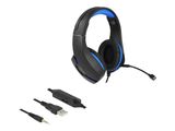 DELOCK Gaming Headset Over-Ear 3,5 mm Klinkenstecker LED