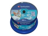 CD-R Verbatim 700MB 50pcs Pack 52x Spindel azo wide printab retail