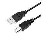 Logilink USB 2.0-Kabel, USB-A/M zu USB-B/M, schwarz, 2 m