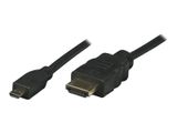 Techly HDMI kabel High Speed mit Ethernet-Micro D 3m schwarz