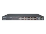 PLANET 24-Port 10/100TX 802.3at PoE + 2-Port Gigabit TP/SFP