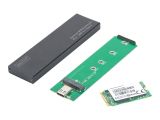 DIGITUS Externes Gehäuse M.2 USB3.1/C SSD Alu schwarz