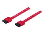 MANHATTAN SATA-Kabel St/St geschirmt 0.5m rot