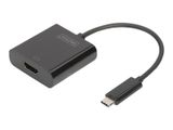DIGITUS Adapter USB3.0/C -> HDMI 4K 19.5cm schwarz