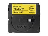 Schriftband Brother 12mmx4m schwarz/gelb BTAG-631