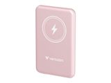 Verbatim Charge´n´Go Magnetic Wireless Power Bank 5000 Pink