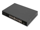 DIGITUS Switch 16-Port 10/100 32W PoE schwarz