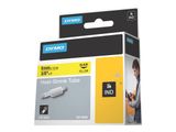 DYMO Rhino Heißschrumpfschlauch 9mmx1.5m schwarz->gelb