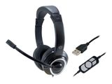 CONCEPTRONIC Headset USB 2m Kabel,Mikro,int.Bed.Stereo sw