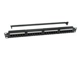 Equip 19" Patchpanel 24x RJ45 Cat6 UTP 1HE schwarz