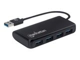 MANHATTAN 4-Port USB 3.2 Gen 1 Hub USB-A St./ 4x A-Buchse