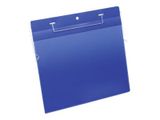 DURABLE Drahtbügeltasche A4 quer 50er Pck blau