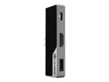 Alogic USB-C Dock Nano Mini mit 4k HDMI/USB-A 60W grau