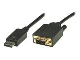 Techly DisplayPort auf VGA Kabel schwarz 3m