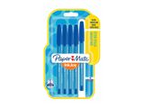 PAPER MATE Kugelschreiber InkJoy 100 Kappe 5er blau M 1.0mm Blister
