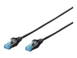 DIGITUS Patchkabel RJ45 SF/UTP Cat5e 0.50m sch. Hebelschutz Polybeutel
