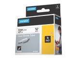 DYMO Rhino Heißschrumpfschlauch 12mmx1.5m schwarz->weiß