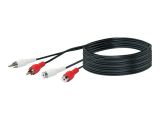 Schwaiger Audiokabel Cinch Verlängerung 5,0m Schwarz