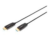 DIGITUS HDMI AOC Hybrid Glasfaserkabel UHD 8K 15m schwarz