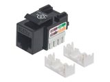 INTELLINET Keystone Jack Cat5e Punch-down UTP schwarz