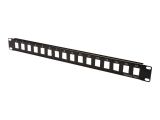 DIGITUS Patchpanel 1HE 16-Port ungeschirmt schwarz