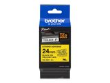 Schriftbandkassette Brother 24mm gelb/schwarz TZES651