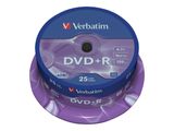 DVD+R Verbatim 4,7GB 25pcs Pack 16x Spindel azo silber retail