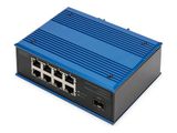 DIGITUS Switch Ind. 8-Port Gigabit Unmanaged blau