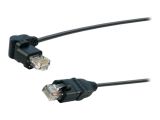 Schwaiger Patchkabel RJ45 Cat6 5m 2x360° Stecker Schwarz