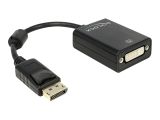 DELOCK Displayport Adapter DP -> DVI(24+5) St/Bu schwarz