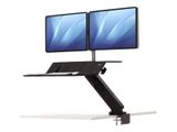 Fellowes Sitz/Stehlösung Lotus für 2 Monitor schwarz