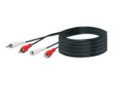Schwaiger Audiokabel Cinch Verlängerung 10m Schwarz
