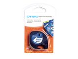 DYMO LetraTag-Band, Plastik 12mm x 4m schwarz->weiss