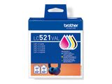 Patrone Brother LC-521VAL Farbtintenset