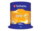 DVD-R Verbatim 4,7GB 100pcs Spin.SR silber 16x