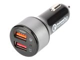 Ednet QuickCharge 3.0 AutoLadeadapter DualPort schwarz