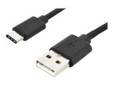 DIGITUS USB 2.0 Verbindungskabel Typ C -A St/St 1,8m, sw