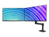 Ergotron Tischhalter LX 2-Monitore-27"-10kg -SW -Höhenverst.