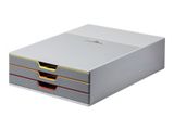 DURABLE Schubladenbox VARICOLOR 3Fcher mehrfbg