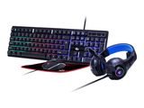 gembird 4-in-1-Gaming-Kit mit Hintergrundbel. US-Layout