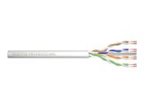 DIGITUS CAT 6A U/UTP Twisted Pair Roh-Patchkabel,100m,grau