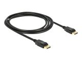 DELOCK Displayport Kabel DP -> DP St/St 2.00m schwarz 4K